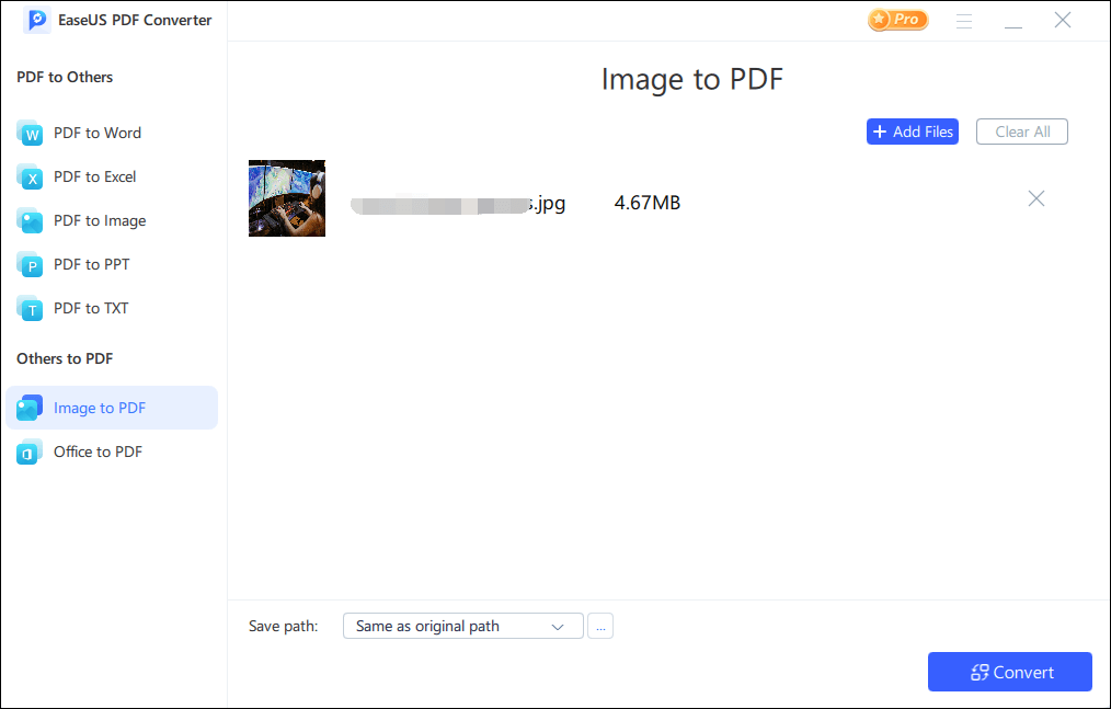 Convert JPG to PDF on Windows