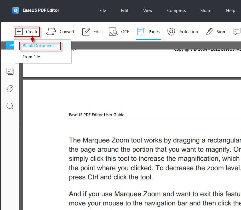 EaseUS PDF Editor Online Guide