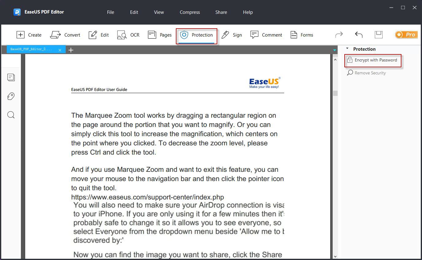 EaseUS PDF Editor Online Guide