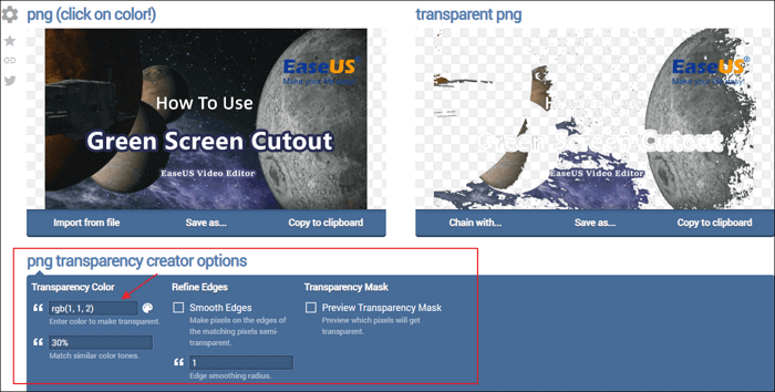 PDF-Hintergrund online transparent machen - Hintergrund Bild erstellen