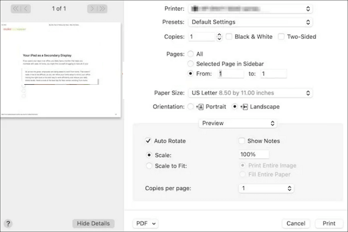 Eine Seite aus einem PDF einzeln abspeichern auf Mac