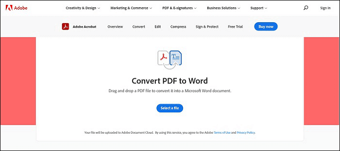 Software zu PDF-Konvertierung - Adobe Acrobat Online Tool