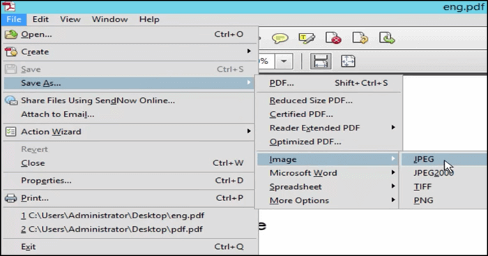 Anhängen von PDF an Excel durch Konvertieren von PDF in Bild