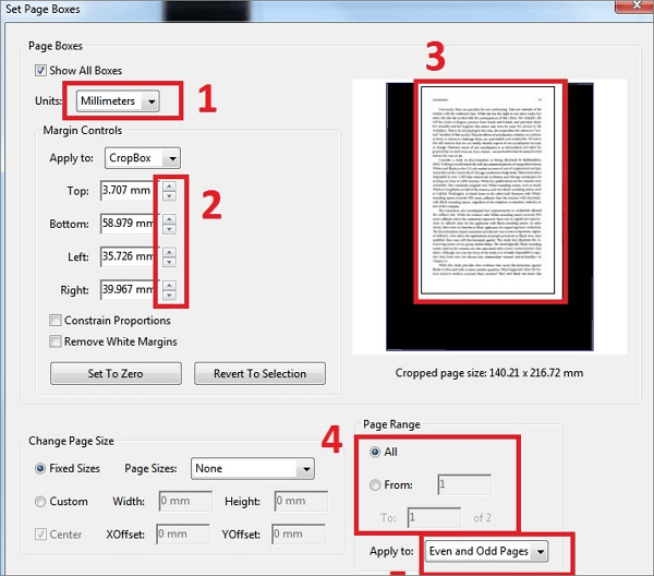 PDF auf Windows PC zuschneiden - Adobe Acorbat