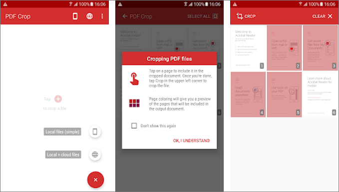 PDF auf Android zuschneiden - PDF Crop
