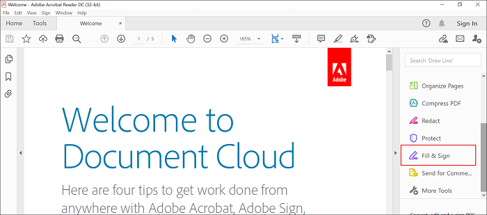 Mit Adobe auf dem Mac ein Datum zu einer PDF-Datei hinzufügen - Ausfüllen und Unterschreiben