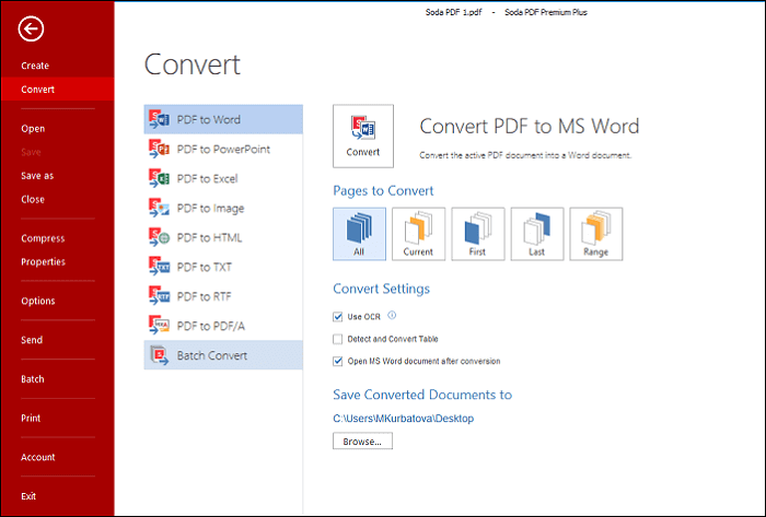 Software zu PDF-Konvertierung - Soda PDF-Konverter