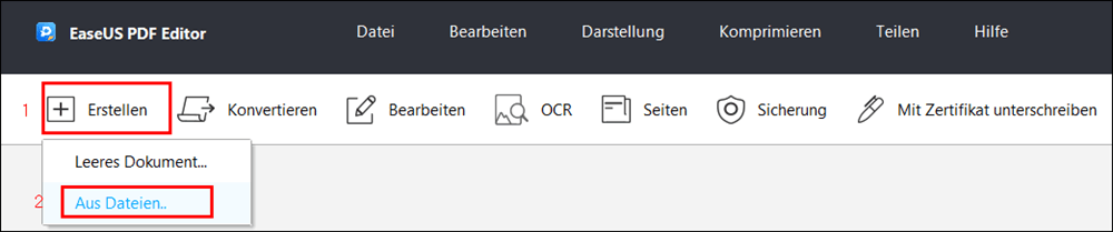 Neue PDF-Datei aus anderer Datei erstellen
