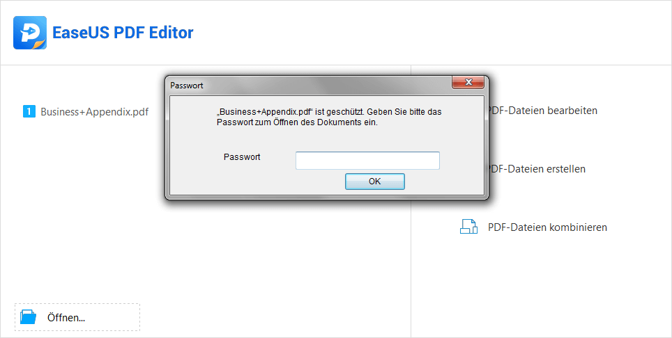 Passwort eingeben