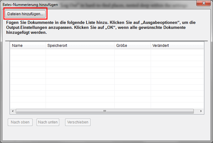 PDF-Dateien hinzufügen