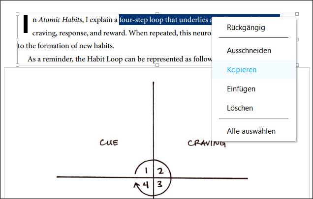 Text aus PDF-Datei kopieren