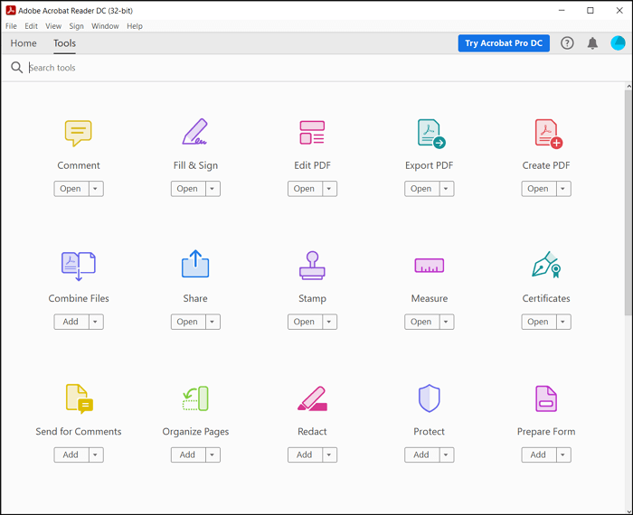 Kostenlose Software zur PDF-Markierung - Adobe Acrobat reader