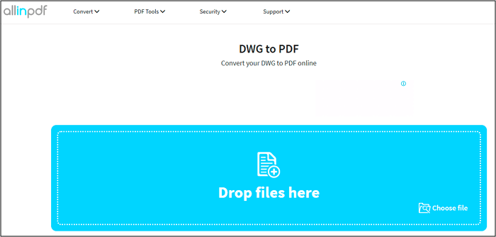 DWG-Dateien zu PDF-Dokumenten konvertieren - Allinpdf