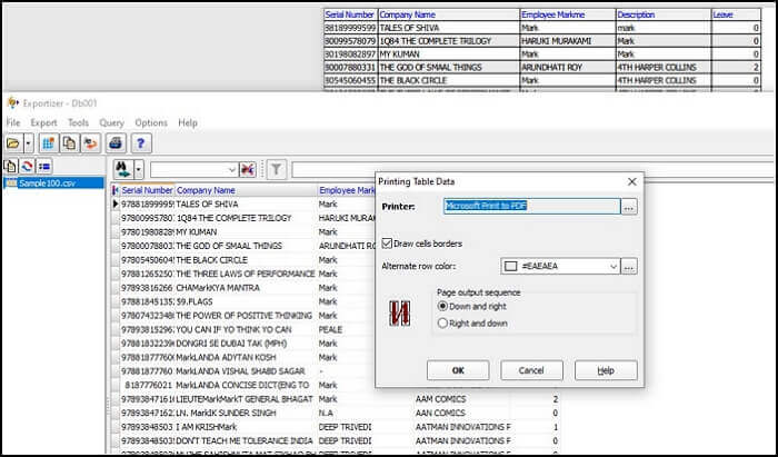 CSV-zu-PDF-Konvertierer unter Windows - Exportizer