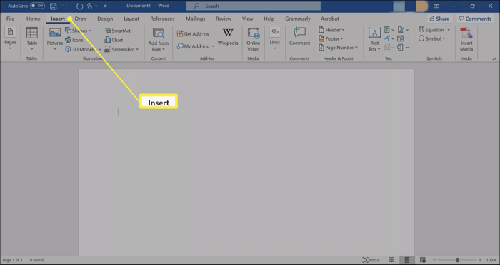 Den Cursor an die Stelle setzen
