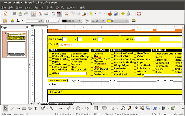 PDF-Editor ohne Wasserzeichen - LibreOffice Draw