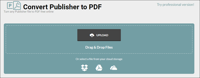Publisher online in PDF-Dateien konvertieren