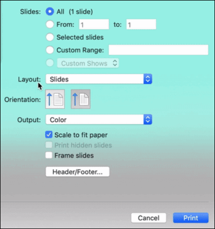 PDF Layout anpassen