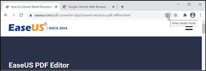 Eine Webseite als PDF auf dem PC mit Chrome - Die gewünschte Seite öffnen