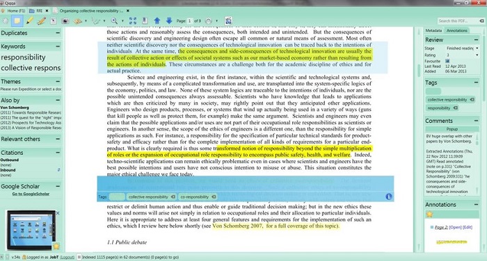 Kostenlose Software zur PDF-Markierung - Qiqqa
