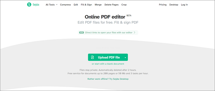 Textfelder in PDF-Dateien online hinzufügen