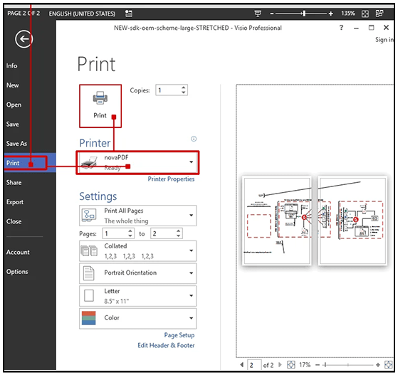 Visio offline kostenlos in PDF-Dateien konvertieren