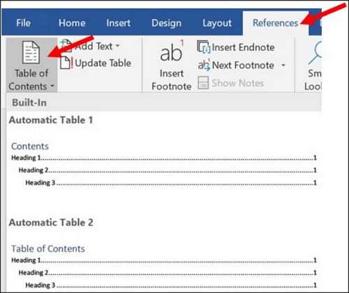 Neues Inhaltsverzeichnis hinzufügen