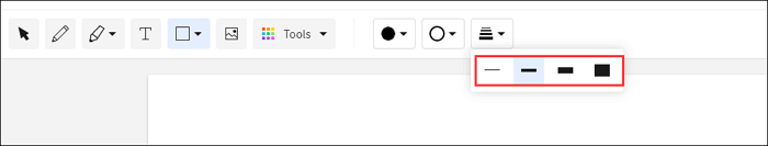 add rectangle in smallpdf