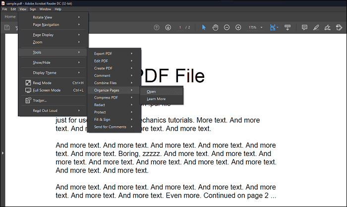 How to split a PDF file