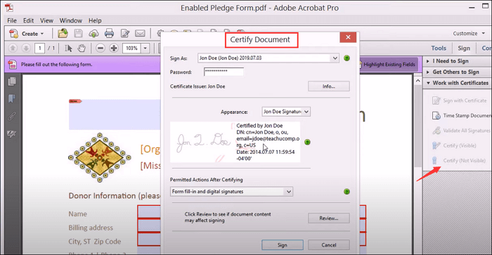 Adobe PDF Tips Tricks: Adding a visible or invisible signature to a PDF  document