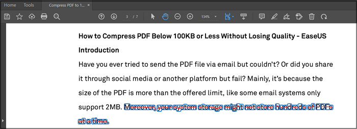 remove strikethrough from PDF