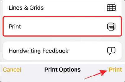 iphone print to pdf file