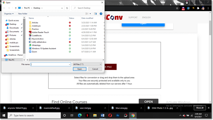 Convert DWG to PDF with Anyconv