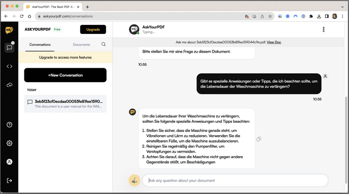AskYourPDF AI Chatbot