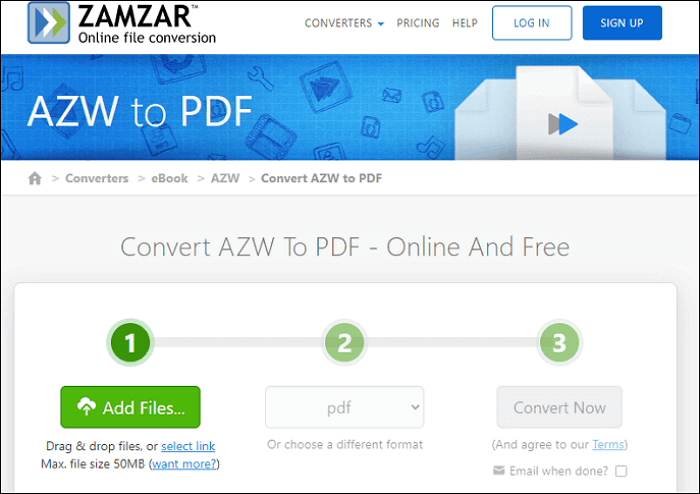 azw to pdf mac