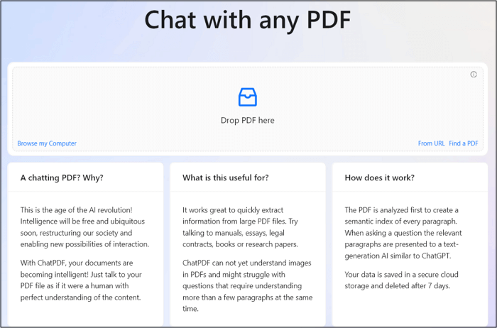 ChatPDF Read PDFs