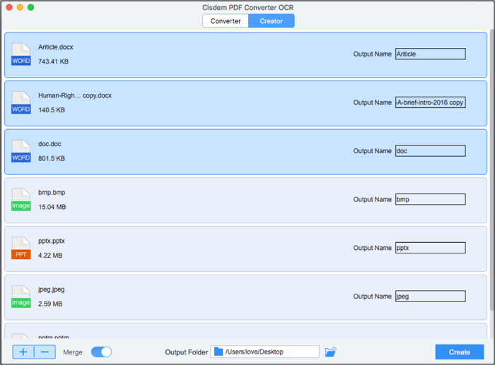 Cisdem PDF to Word Converter on Mac