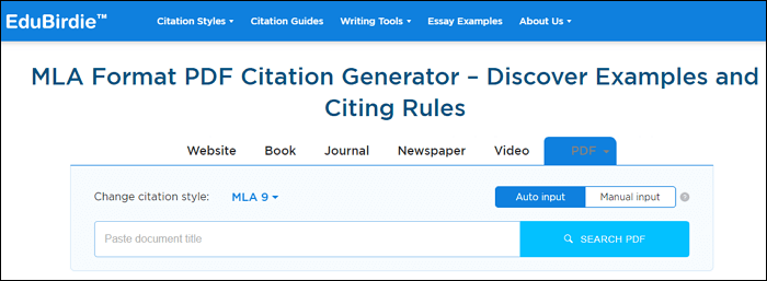 How to Cite a PDF in MLA Style [2024 Tutorial] - EaseUS