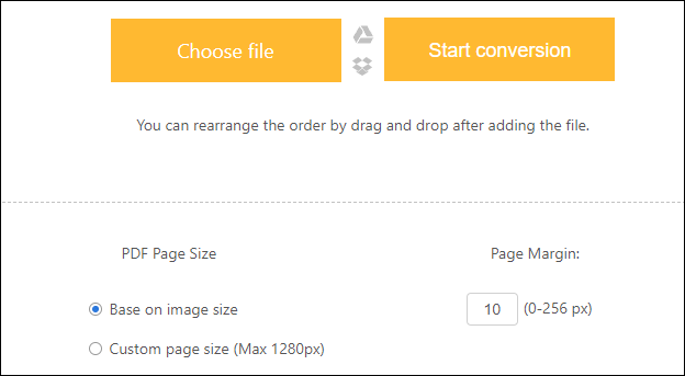Konvertieren Sie Bilder online in PDFs