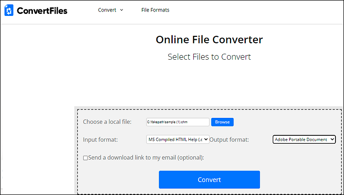 convert chm to pdf online