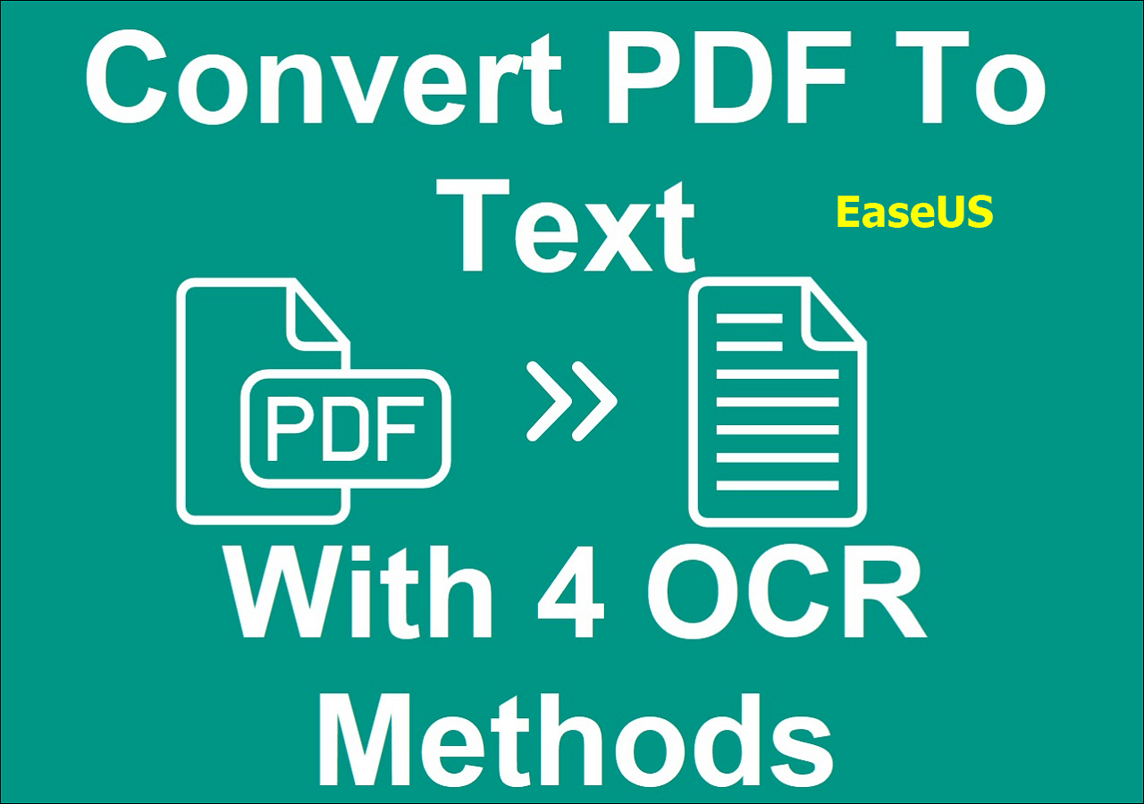 How to Convert PDF Image to Text [Simple Ways] - EaseUS