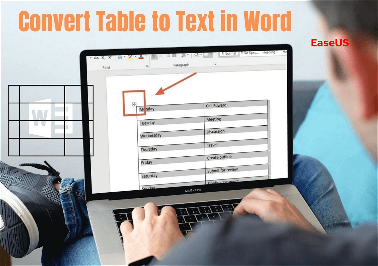 How To Convert Table To Text In Word Updated 2024 EaseUS