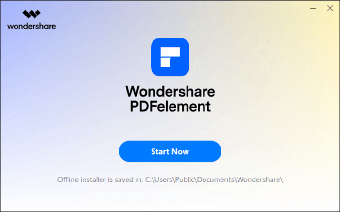 Step 2 to Download PDFelement