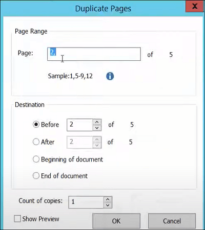 Copy and paste some PDF pages