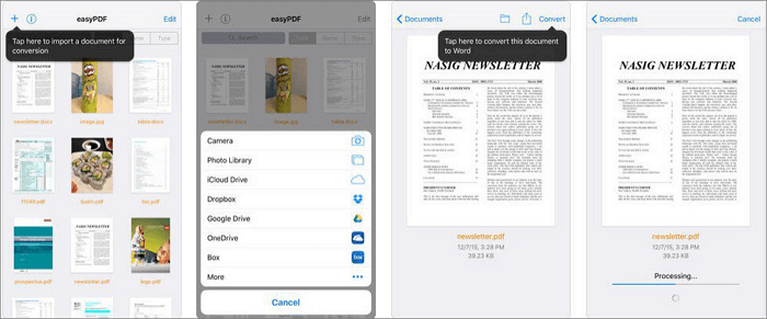 how to copy text from pdf file on iphone