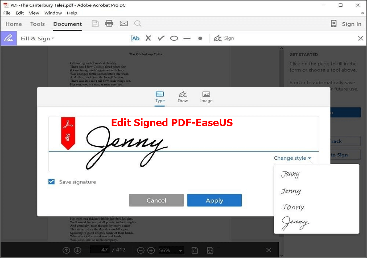 Easiest Ways to Edit Signed PDF - EaseUS