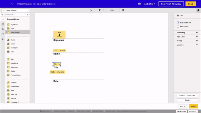 Electronically Sign Word Docusign 