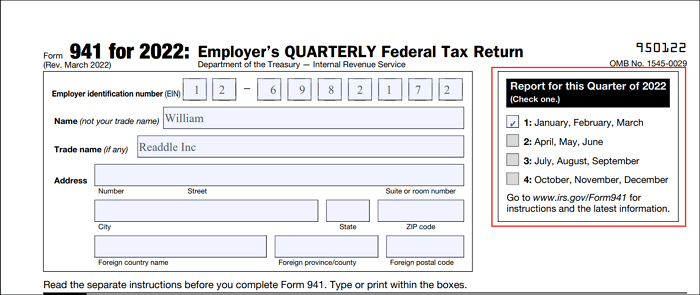 How To Fill Out Irs Form 941 2022 2023 Pdf Expert 60 Off 1941