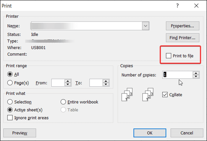 How to Disable Print to File in MS Word & Excel - EaseUS