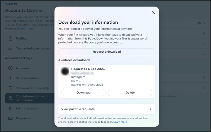Schritt 2: Instagram-Chat auf dem PC als PDF exportieren